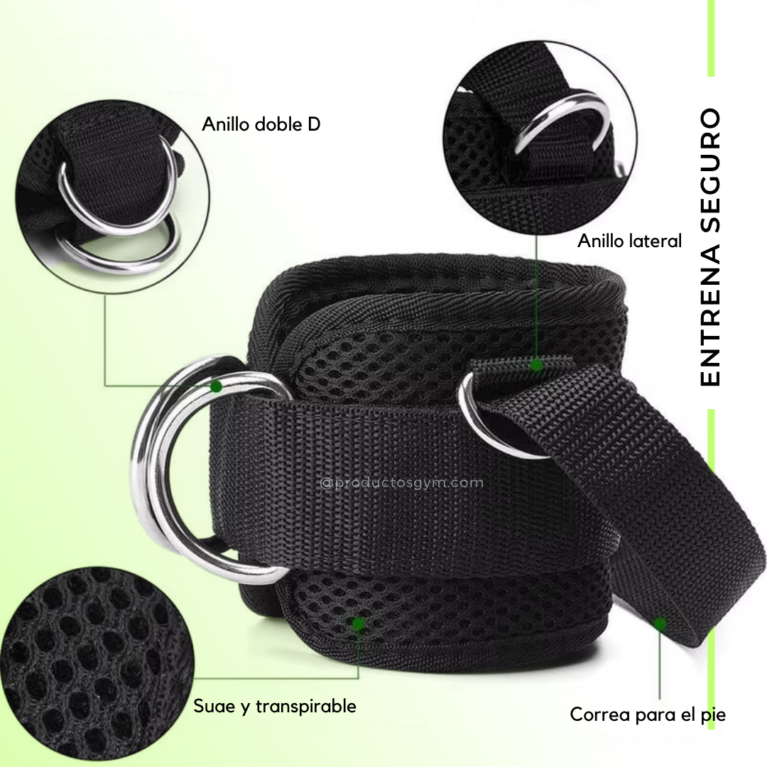 Tobilleras para polea con estribo