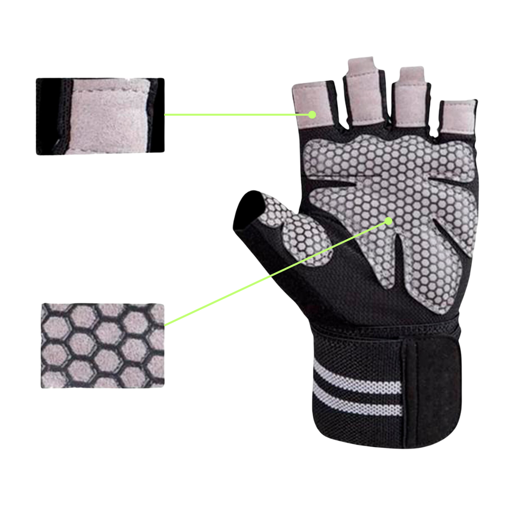 Guantes con muñequera