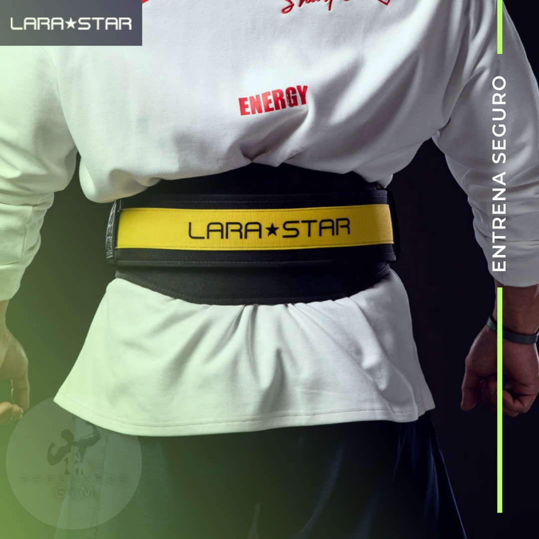 Cinturón para gym black LARA STAR