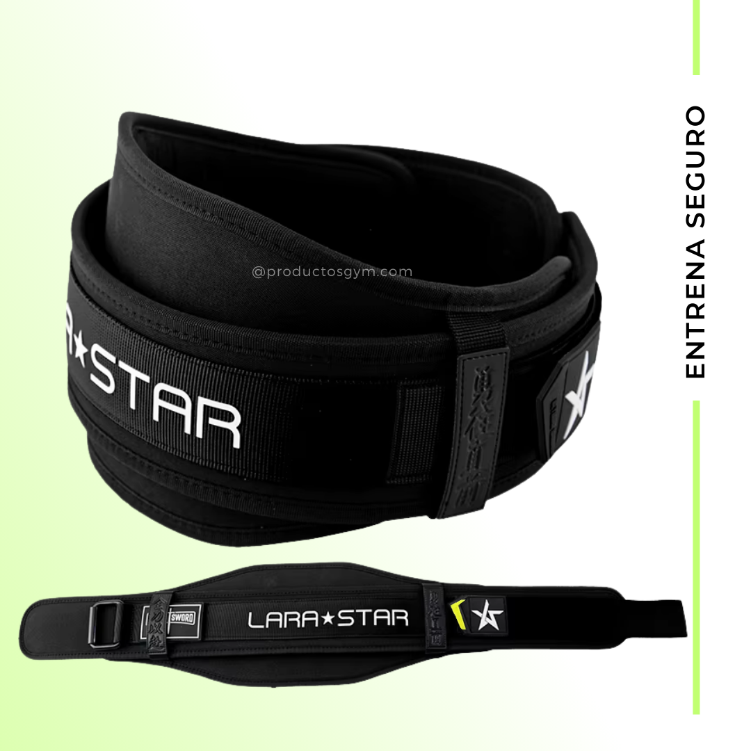 Cinturón para gym black LARA STAR