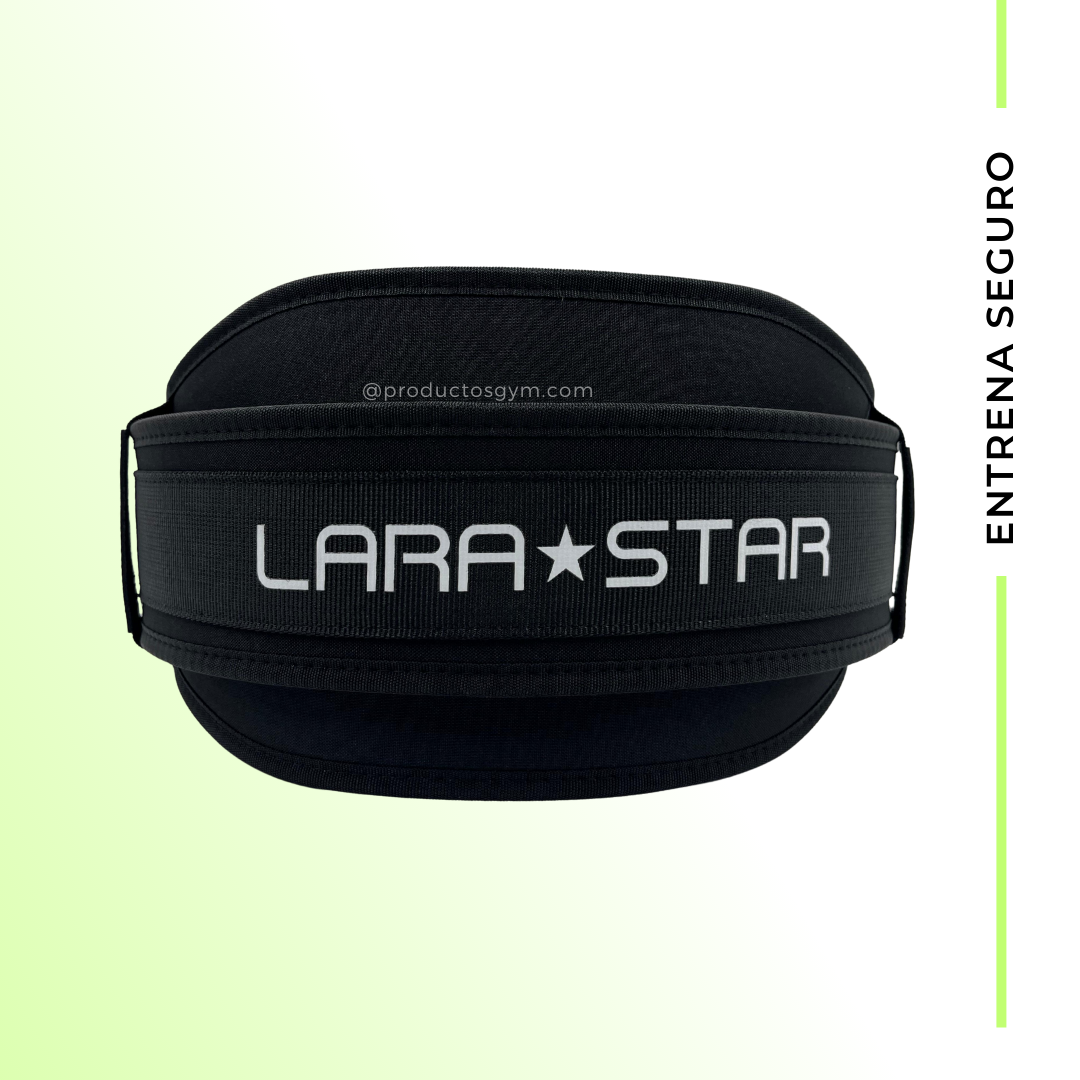 Cinturón para gym black LARA STAR