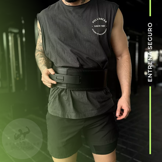 Cinturón para gym de cuero profesional