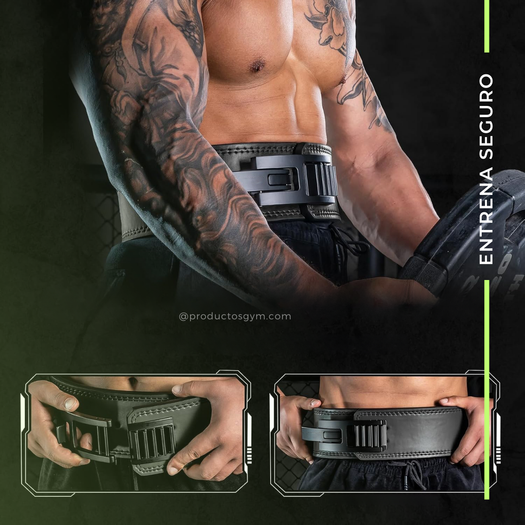 Cinturón para gym profesional con palanca