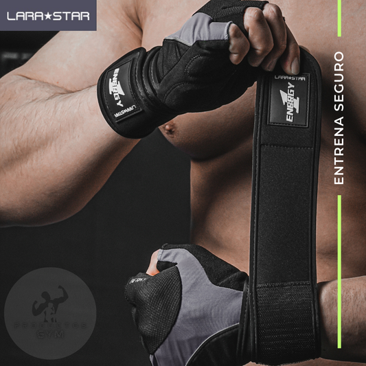 Guanteletas para Gym con muñequera LARA STAR