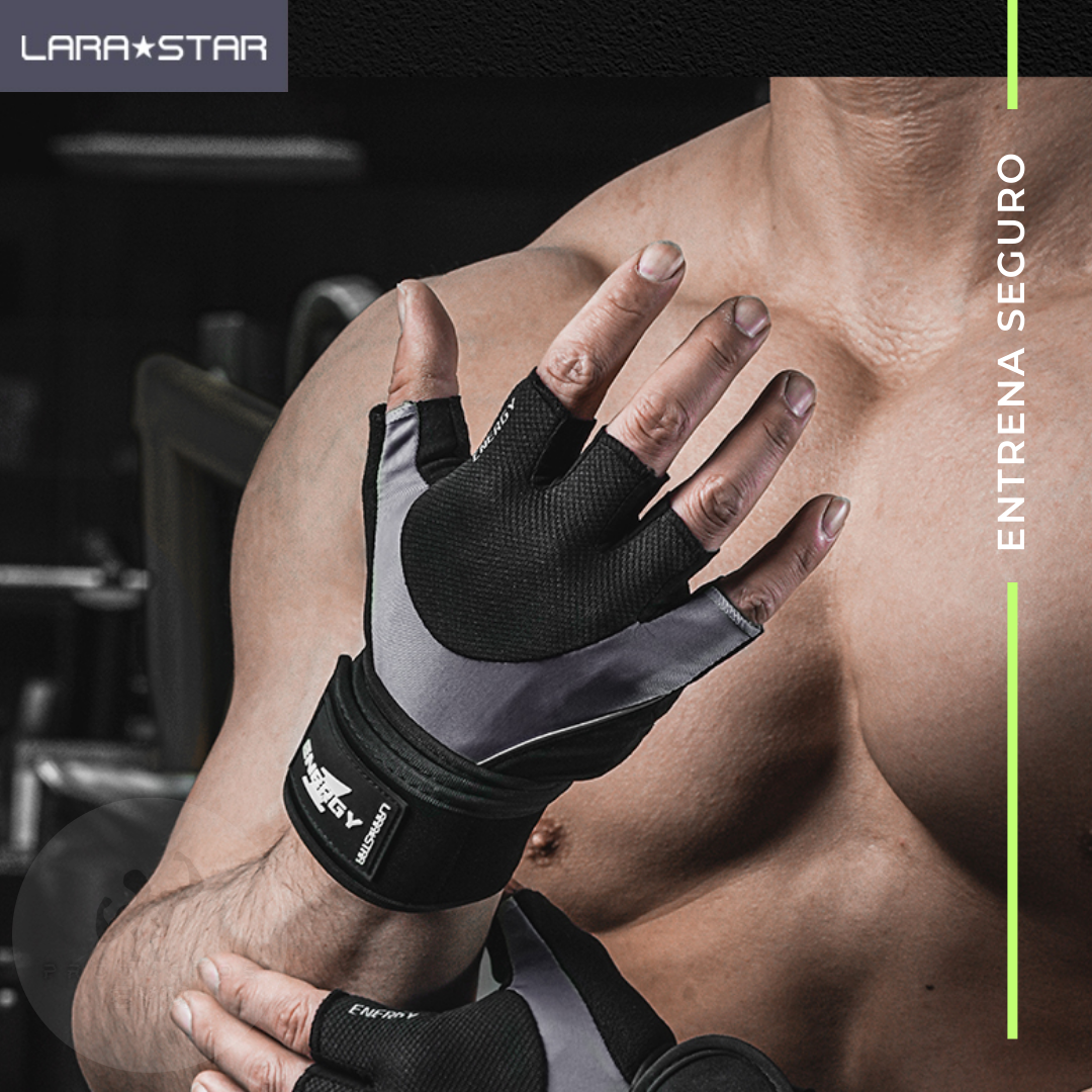 Guanteletas para Gym con muñequera LARA STAR