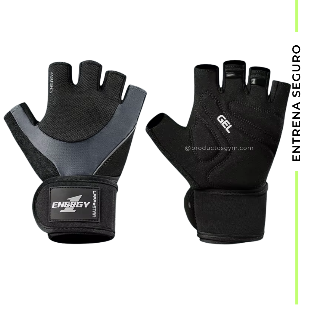 Guanteletas para Gym con muñequera LARA STAR