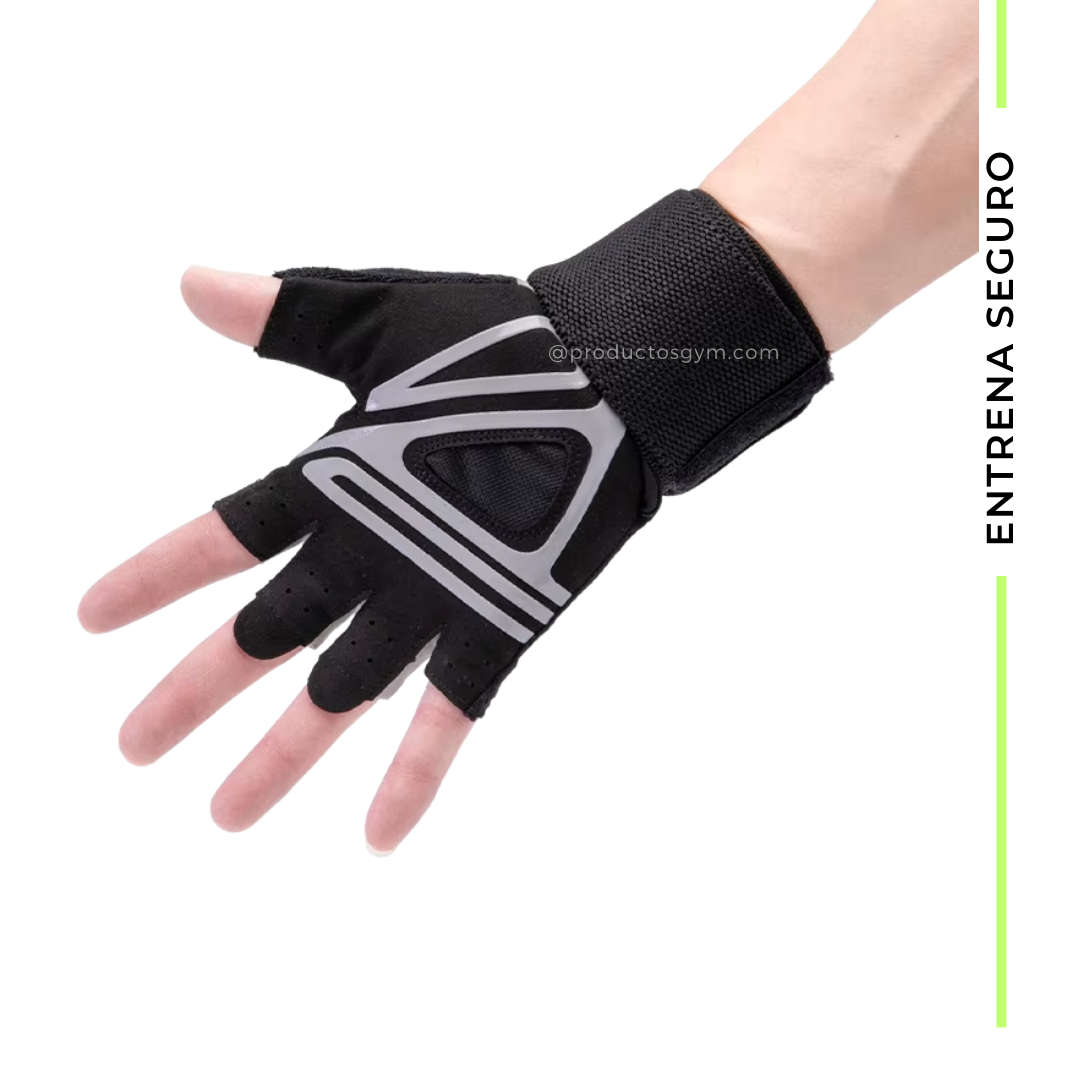 Guantes para gym con muñequera LARA STAR