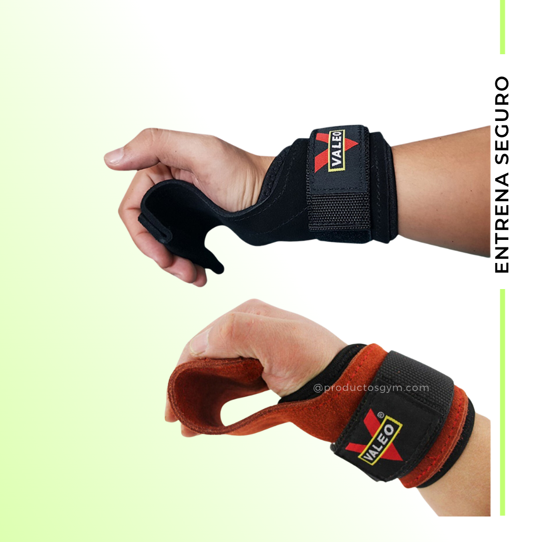 Straps para gym de cuero